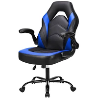 Ergonomic Flipable Armrest Pu Leather Gaming Chair with S Curve Support