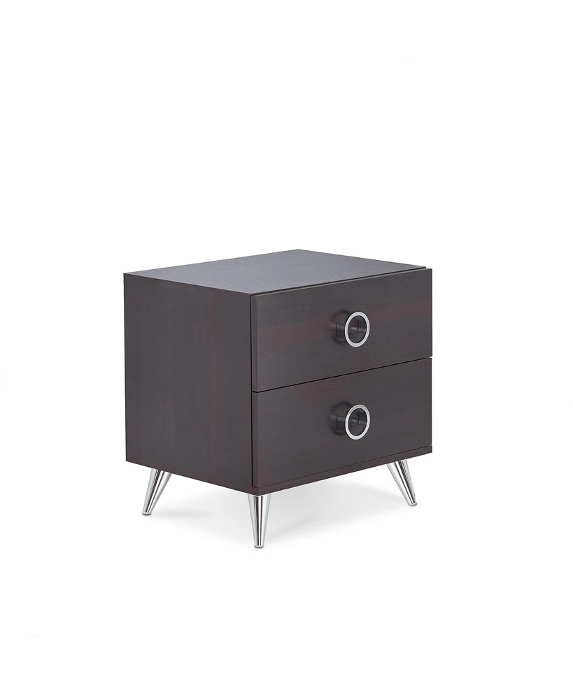 Simplie Fun Elms Night Table in Espresso