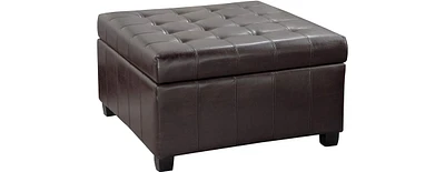 Streamdale Furniture Plush Upholstered Tufted Ottoman with Hidden Storage