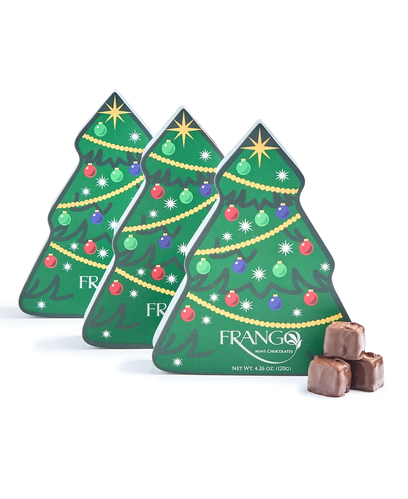 Frango Chocolates Holiday Milk Mint Chocolates in Tree Box, 3 Pack, Created for Macy's