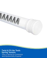 Kenney No Tools Spring Tension Utility Rod, 42-72"