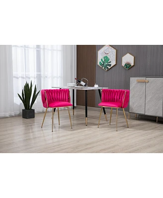 Simplie Fun Leisure Dining Chairs Accent Chair Set of 2