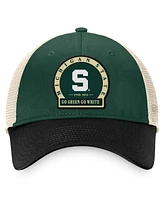 Top of the World Men's Green Michigan State Spartans Refined Trucker Adjustable Hat