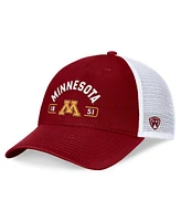 Top of the World Men's Maroon/White Minnesota Golden Gophers Free Kick Trucker Adjustable Hat