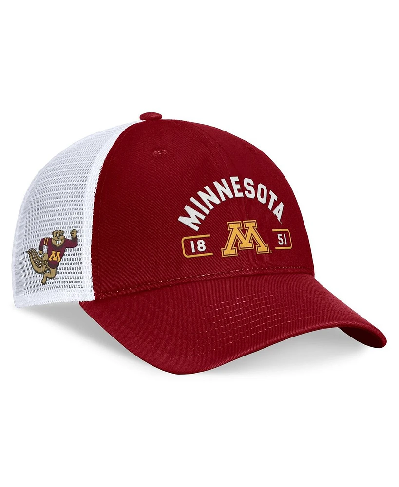 Top of the World Men's Maroon/White Minnesota Golden Gophers Free Kick Trucker Adjustable Hat