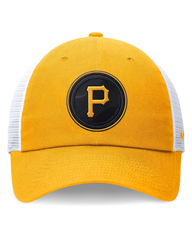 Nike Men's Gold Pittsburgh Pirates City Connect Club Trucker Adjustable Hat