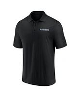 Fanatics Men's Las Vegas Raiders Lockup Two-Pack Set Polo Shirt