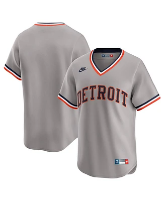 Nike Men's Gray Detroit Tigers Cooperstown Collection Limited Jersey
