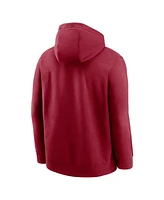 Nike Men's Cardinal Stanford Primetime Evergreen Club Fleece Pullover Hoodie