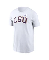 Nike Men's White Lsu Tigers Blitz 2-Hit T-Shirt