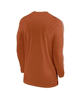 Nike Men's Texas Longhorns 2024 Sideline Coach Uv Performance Long Sleeve T-Shirt