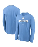 Jordan Men's North Carolina Tar Heels 2024 Sideline Legend Performance Long Sleeve T-Shirt