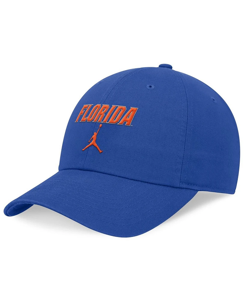 Jordan Men's and Women's Royal Florida Gators 2024 Sideline Tri-Glide Adjustable Hat