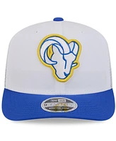 New Era Men's White/Royal Los Angeles Rams 2024 Nfl Training Camp 9SEVENTY Trucker Hat