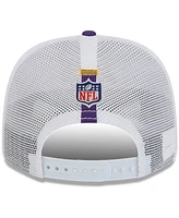 New Era Men's White/Purple Minnesota Vikings 2024 Nfl Training Camp 9SEVENTY Trucker Hat