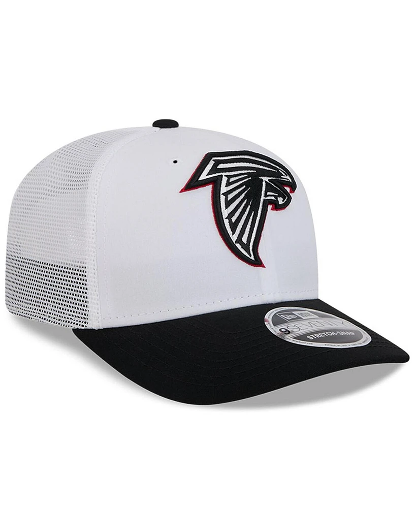 New Era Men's White/Black Atlanta Falcons 2024 Nfl Training Camp 9SEVENTY Trucker Hat