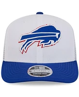 New Era Men's White/Royal Buffalo Bills 2024 Nfl Training Camp 9SEVENTY Trucker Hat