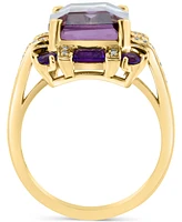 Effy Multi-Gemstone (7-3/4 ct. t.w.) & Diamond (1/8 ct. t.w.) Ring in 14k Gold