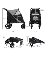 Streamdale Furniture Auto-Fold Dog Stroller Effortless Folding