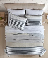 Nautica Dover Stripe Reversible Piece Quilt Set