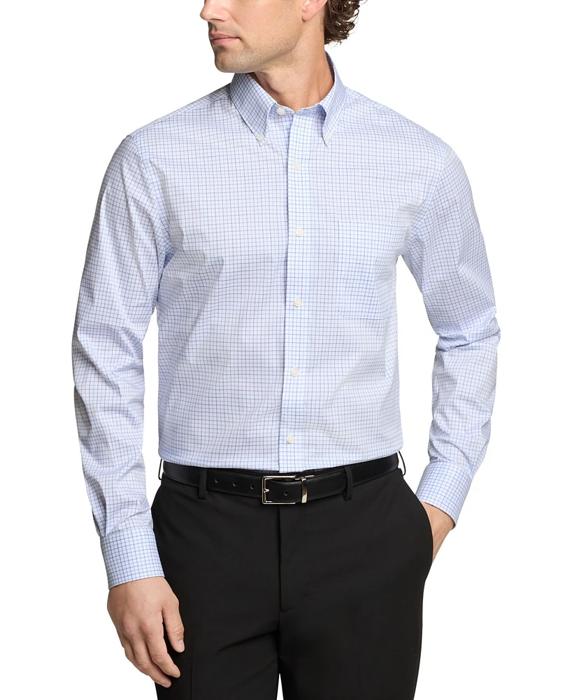 Tommy Hilfiger Men's Regular Fit Wrinkle Resistant Stretch Dress Shirt