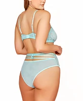 Hauty Plus 2PC Lingerie Set Patterned with Lace, Mesh and Bows Accents