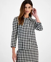 Le Suit Spread Collar Jacket & Pencil Skirt Suit, Regular Petite