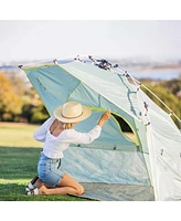 ECR4Kids Lightspeed Outdoors Eco QuickShelter, Botanical Lines