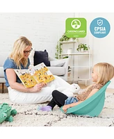 ECR4Kids Leaf Floor Seat, Yellow, 6-Piece
