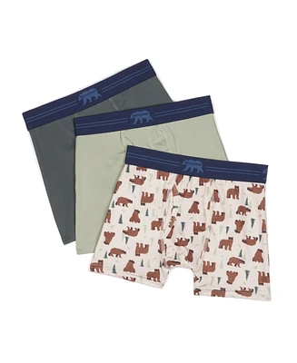 Bearpaw Boys 3-Pack Microfiber Boxer Briefs