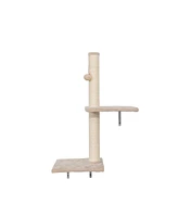 Streamdale Furniture Ultimate Cat Condo Paradise with Wall-Mounted Tree and Plush Amenities