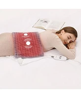 Caromio Weighted Electric Heating Pad with Massager, 12" x 24"