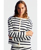 Nocturne Women's Striped Knitwear Cardigan