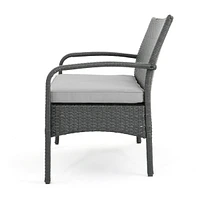 Streamdale Furniture Cozy Cordoba Brown Pe Rattan Chat Set Style and Relaxation All Year