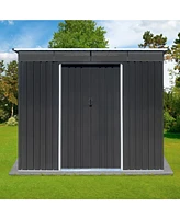 Streamdale Furniture Metal garden sheds 6ftx8ft outdoor storage sheds Acrylic Total