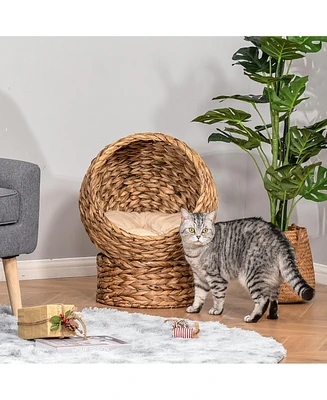 Streamdale Furniture Cozy Cat Egg Nest Rotating Hideaway for Feline Fun