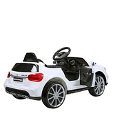 Streamdale Furniture Premium Kids Ride-On Car with Parental Remote Control (White)