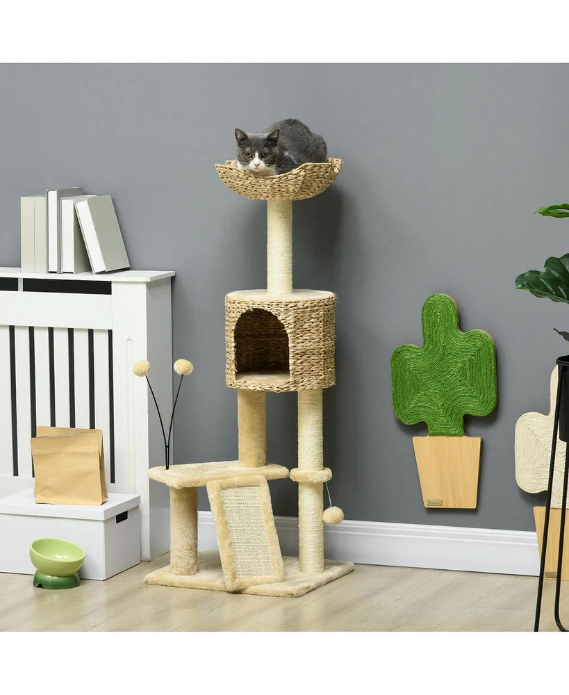 Simplie Fun Multi-Level Cat Tower Adventure & Comfort for Your Feline