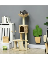 Simplie Fun Multi-Level Cat Tower Adventure & Comfort for Your Feline