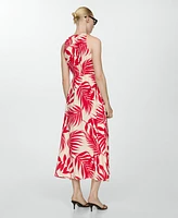 Mango Women's Bow Printed Dress