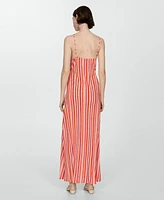 Mango Women's Stripped Print Dress