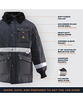 RefrigiWear Men's Iron-Tuff Enhanced Visibility Reflective Siberian Workwear Jacket