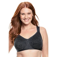 Comfort Choice Women's Easy Enhancer Lace Wireless Bra