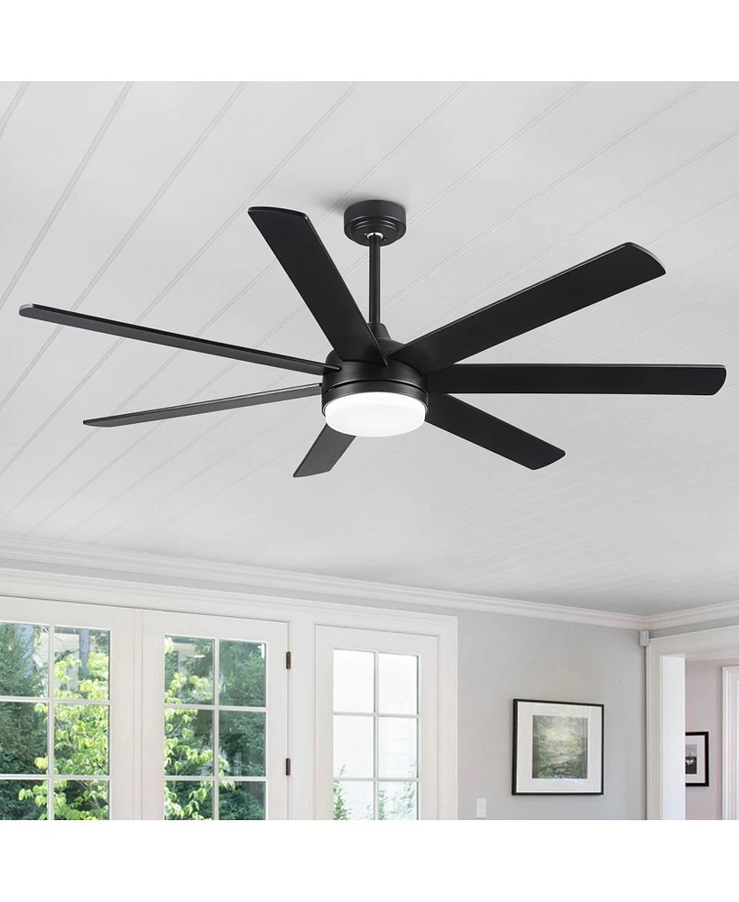 Streamdale Furniture 72 In Farmhouse Ceiling Fan With Plywood Blades For Dining Room