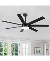 Streamdale Furniture 72 In Farmhouse Ceiling Fan With Plywood Blades For Dining Room