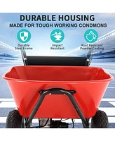 Electric Powered Wheelbarrow - 24V Dc, 330lbs Capacity