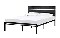 Black Metal Frame Full Bed 1 Piece