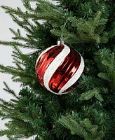 Glitzhome 18ct Christmas Whimsical Red Green Deluxe Large Ornaments