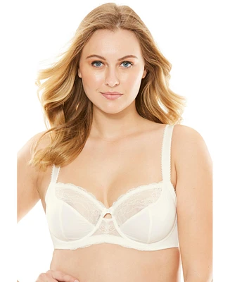Amoureuse Women's Plus Lace-Trim Underwire Bra