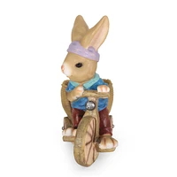 Streamdale Furniture Playful Rabbit Cast Stone Decorative Planter for Garden Elegance